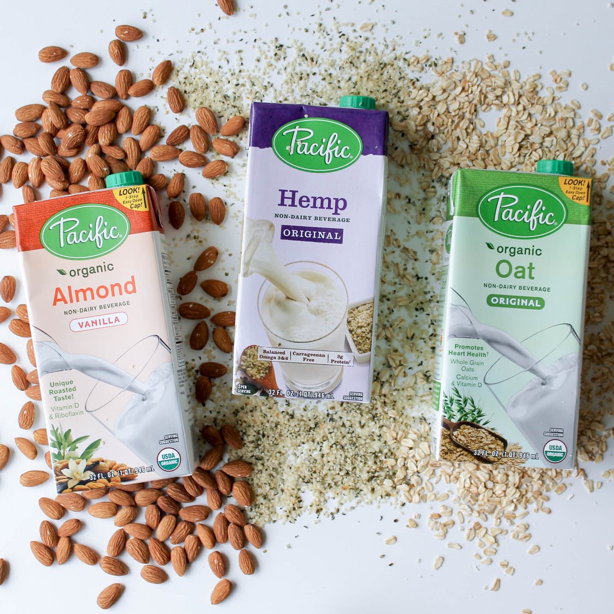 pacificfoods's tweet photo. Hemp, oat, almond oh my! Each variety is packed with nutrition. Learn more here: https://t.co/9PmJorJxTd https://t.co/469S9L4aIf