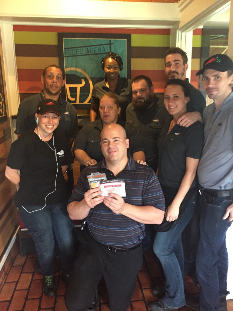 TS5665's tweet image. Staples area Mgr of Q3! Rob Mercker from Sand Lake Chili&apos;s! #Rob3K #halfmanhalfmachine