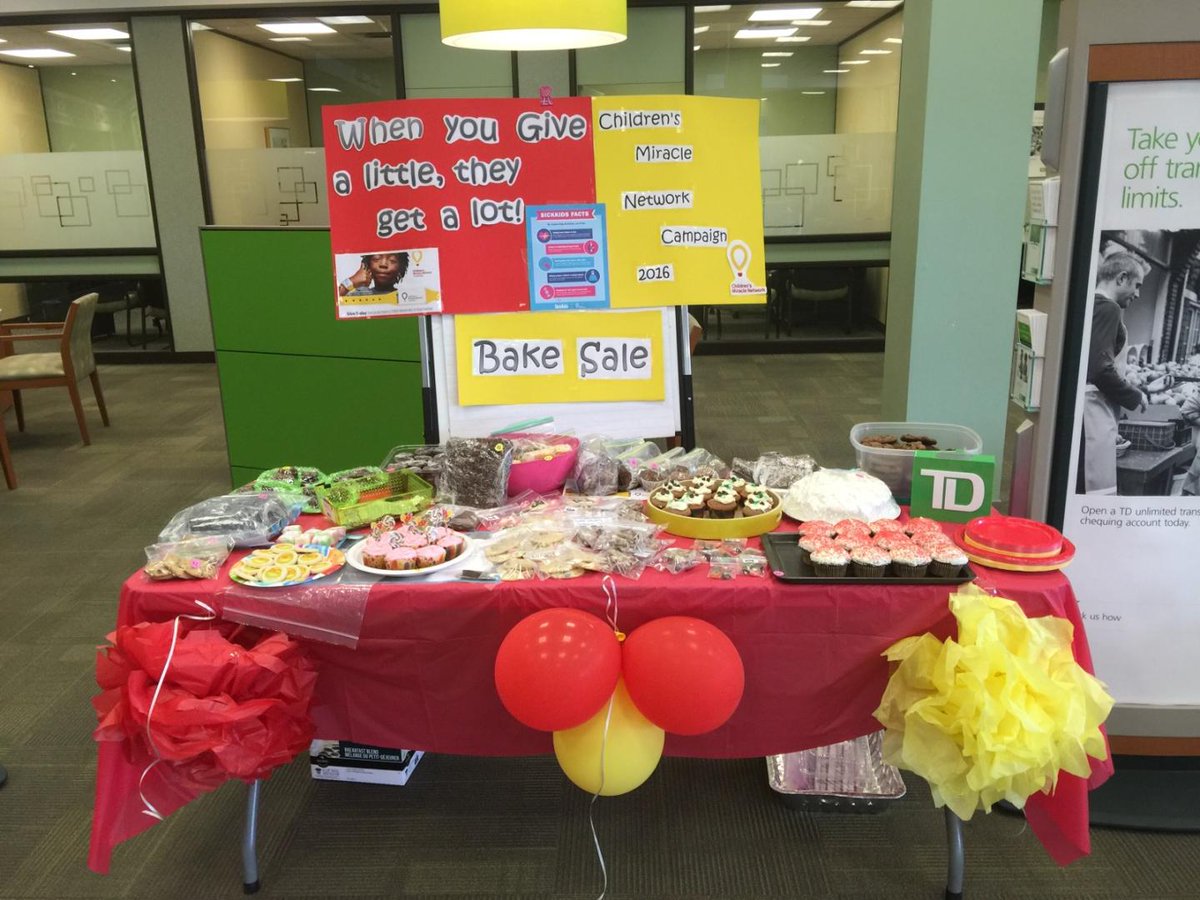 Raising funds for CMN <a href="/3736/">jasp8r</a>. #sugarfix #bakesale @JaneD_TD @DeniseCH_TD