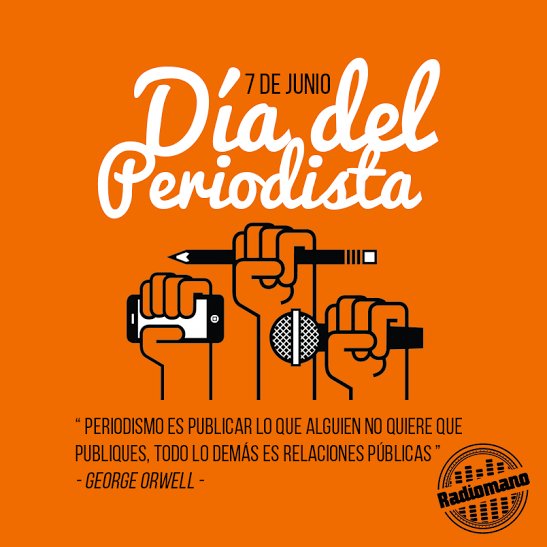 radiomanoOK's tweet photo. A todos aquellos que fortalecen la ciudadanía brindando información, con título o amor por la profesión ¡Feliz día! https://t.co/ybEGotcWCZ