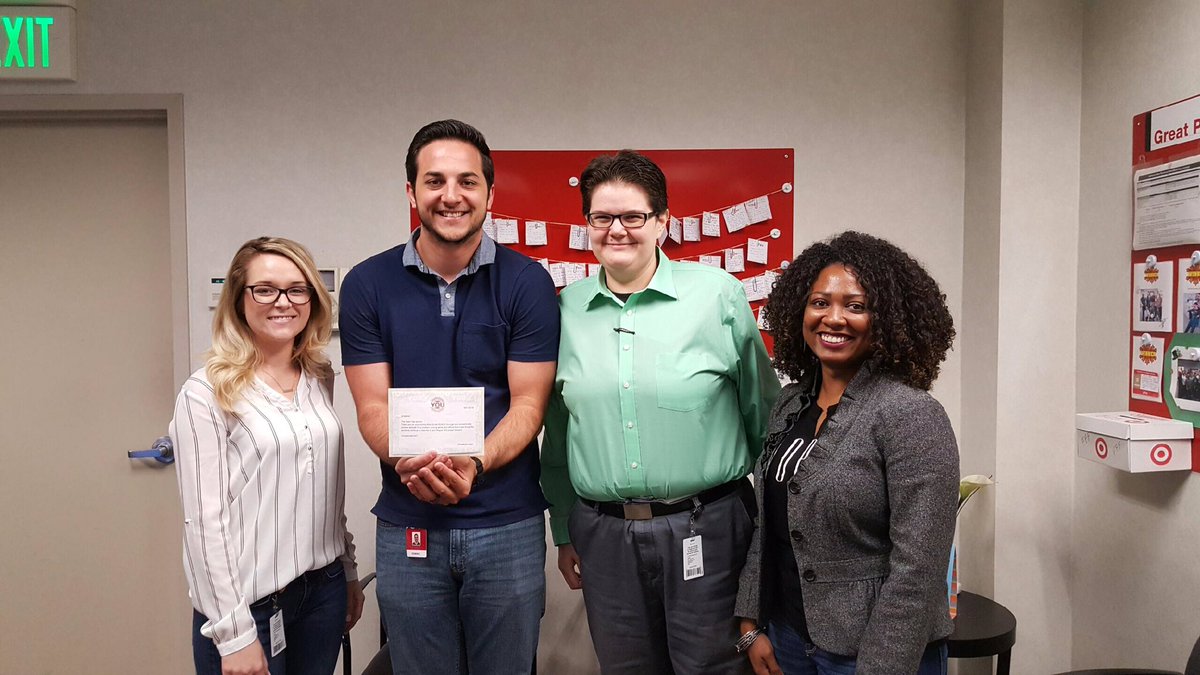 Congrats Dom!  R2IC Tech of the Month. #YouMakeTarget <a href="/TonyZwart/">tzwart0116</a> @Jrogo75 @TonyCostanzoTGT <a href="/JGyllenhammer/">John Gyllenhammer</a>