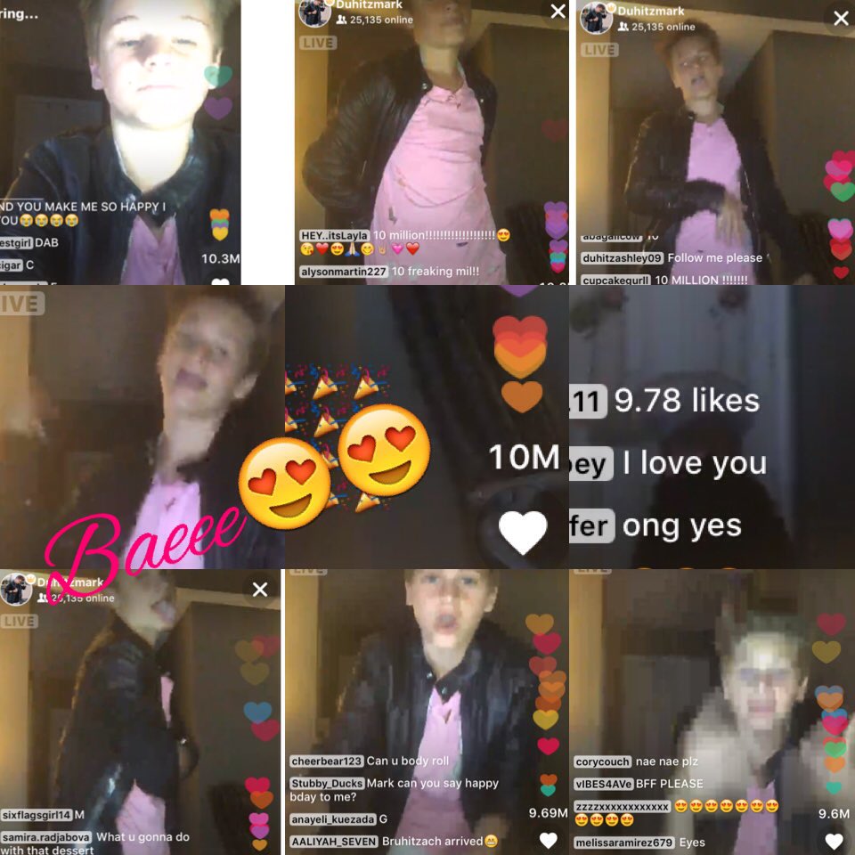 dmblack3's tweet photo. My little collection of screenshots from @duhitzmark live.ly earlier😍😍😍😍😘😘🔥🔥💯💯 https://t.co/GRWZL0wfF1
