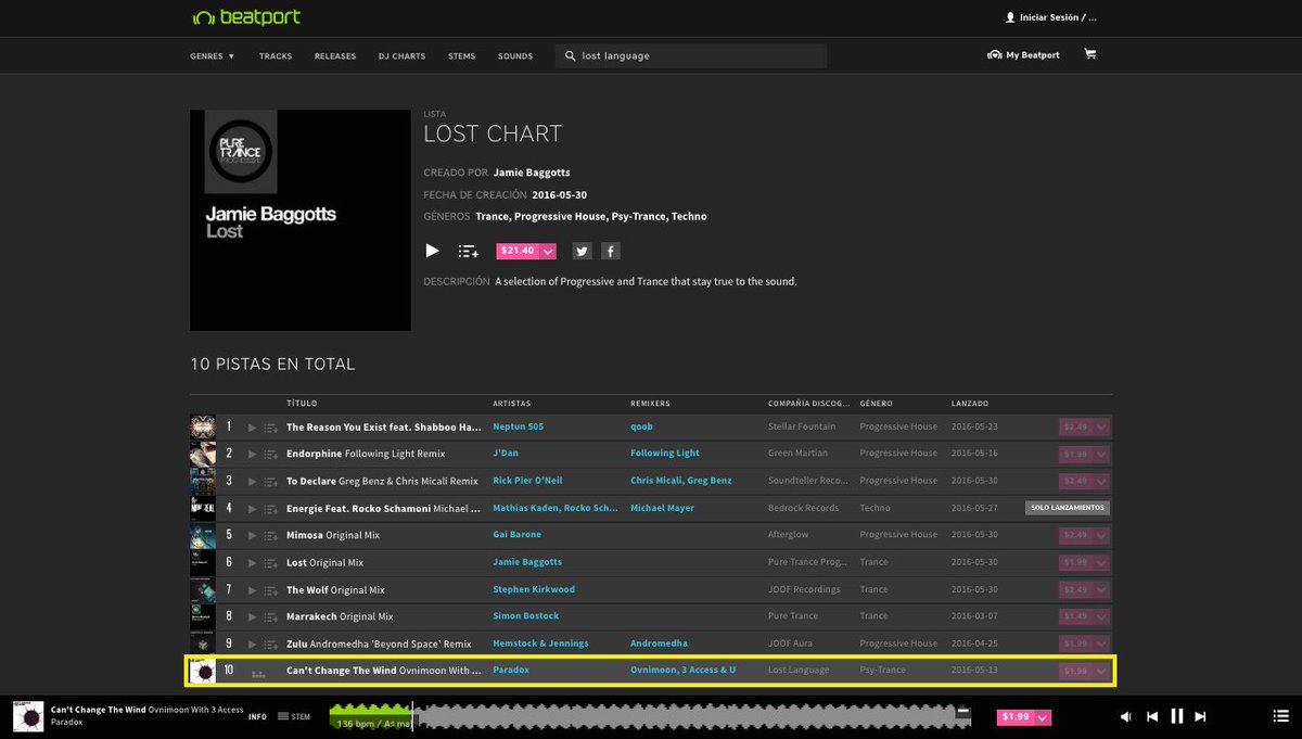 Thanks <a href="/JAMIEBAGGOTTS/">Jamie Baggotts</a> for chart our last track on <a href="/LostLanguageRec/">Lost Language</a> 
goo.gl/Ncjr8r