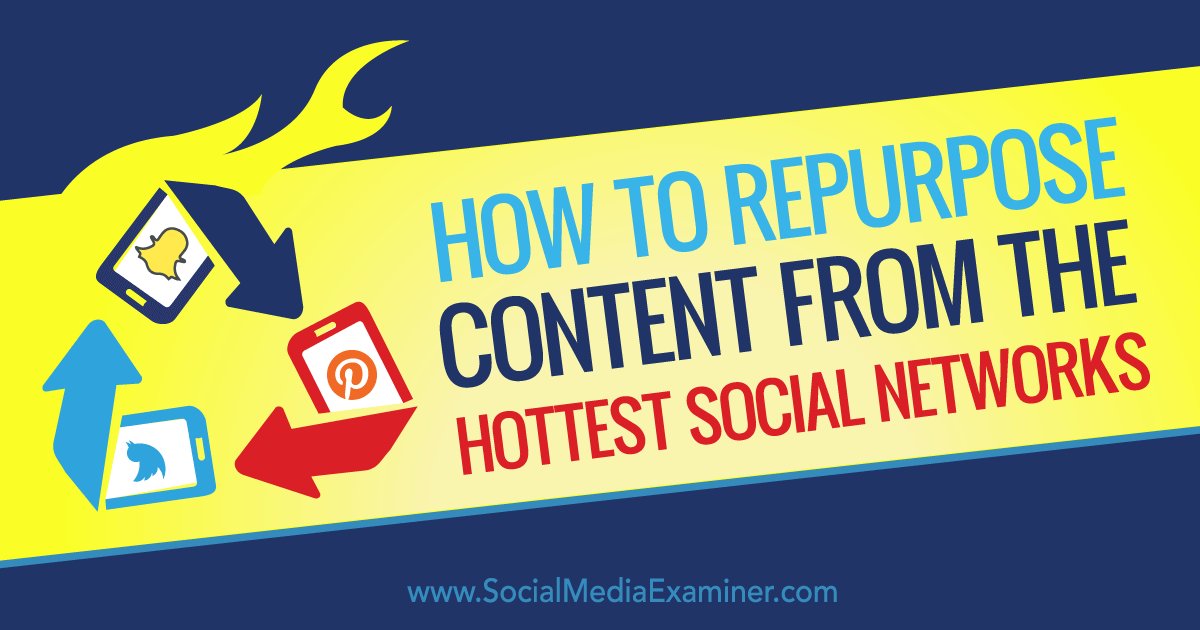 Substantium's tweet image. How to Repurpose #Content From the Hottest #Social Networks bit.ly/22udva6 #socialmedia