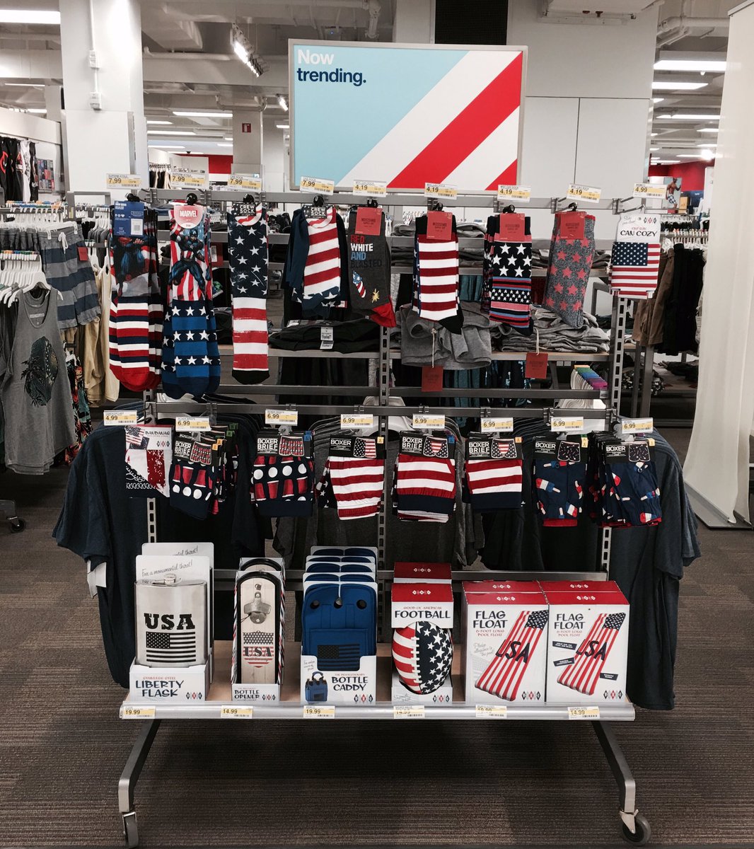 Come through Portland Galleria Target to get fitted in some fly America gear. <a href="/VincsonGreen/">Vincson Green</a> <a href="/JaxBackes/">Jackie Backes</a>