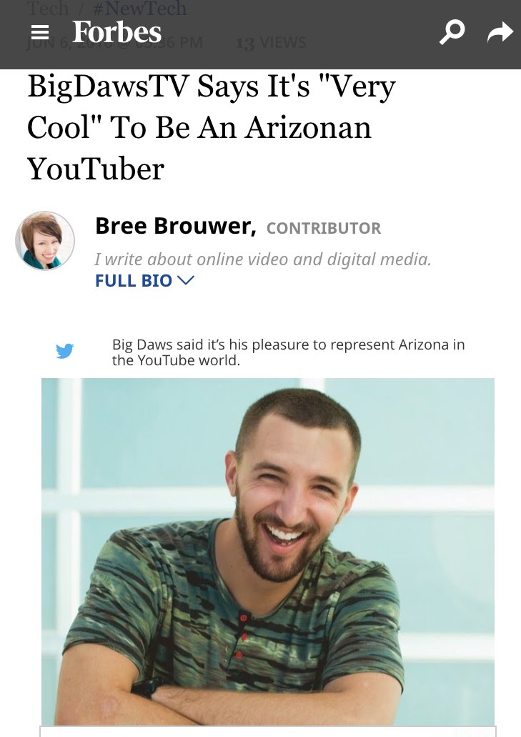 Daws On Twitter Momma I Made It To Forbes Article By Breebrouwer Https T Co Cfaxqlgqcs