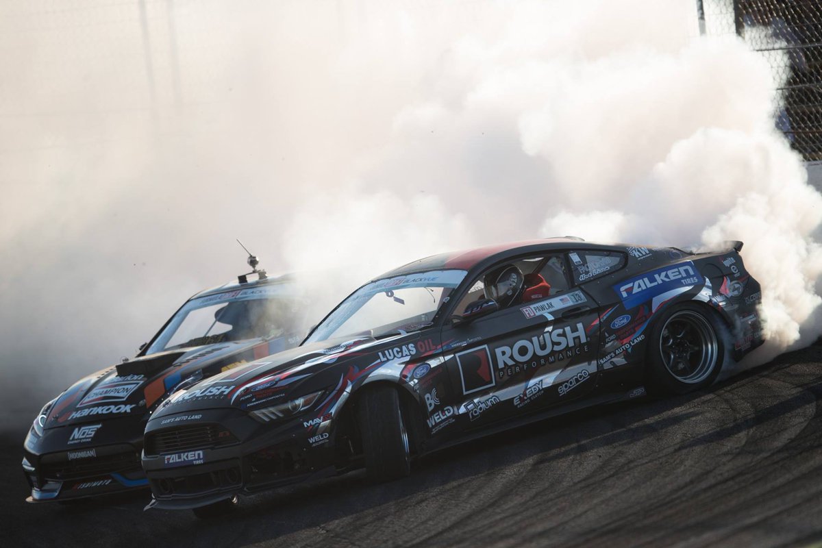 Lucas_Oil's tweet photo. .@JTPawlak's Lucas Oil-fueled @ROUSHPerf Mustang brings new meaning to smoking the competition. #WinningCombination https://t.co/c1NMYCKbEp