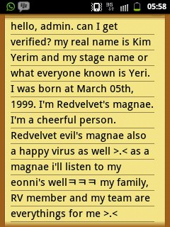 Gunwooq's tweet photo. @StarryNightRP_ 안녕하세요 레드벨벳의 막내 김예림 입니다, 05 March 1999 , want to join #StarryFamily https://t.co/9TAHhmE2vy