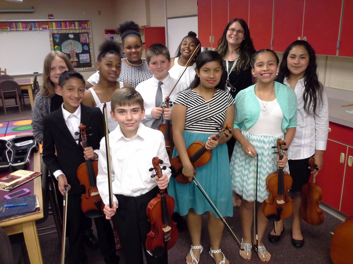 Excited musicians practicing for the Spring Recital!