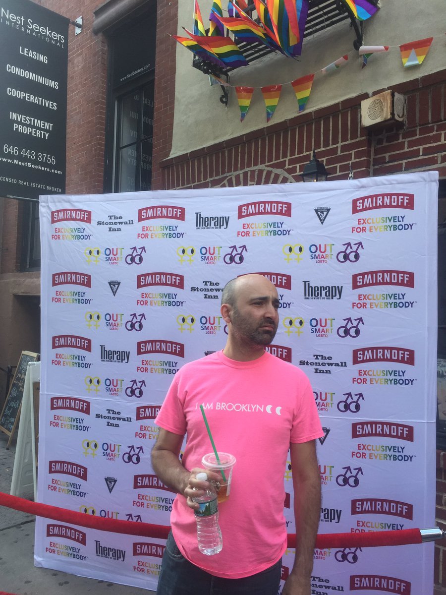 OutSmartLGBTQ's tweet photo. Outsmart BK founder David Rosen hanging at the @OutSmartLGBTQ event kickoff #OutSmartLGBTQ #nyc #pride #lgbtq https://t.co/EnsMXmKrSz