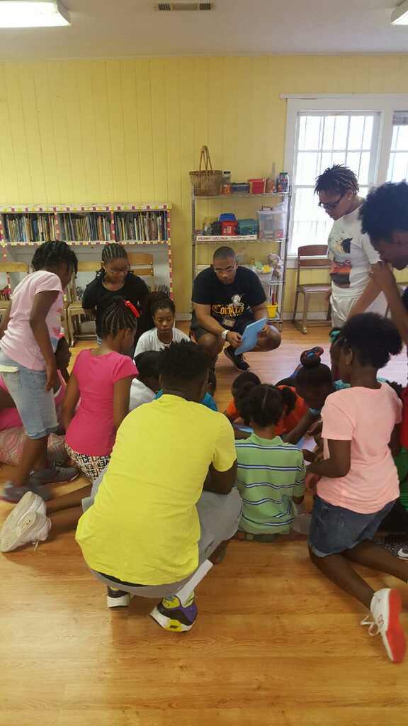 Summer Campers getting to know thier counselors and creating thier motto for the summer.  Www.givinggrid/stewpot/