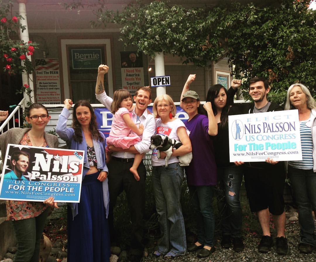 NIPalsson's tweet photo. Casting my ballot Tues in #Cobb, then rallying at #Lakeport #Bernquarters! Envision #PeoplesVictory & #VoteNils <3 https://t.co/VzLwkQvdJC