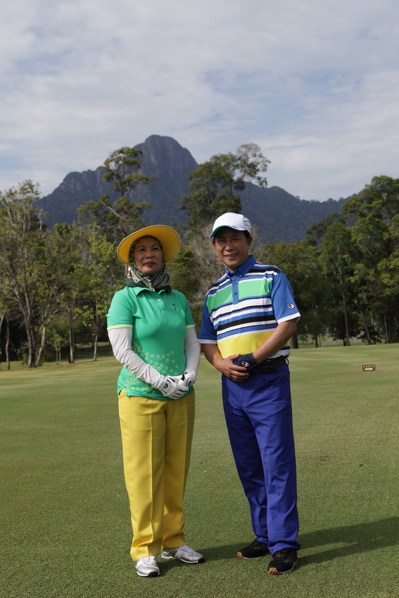 It’s not every day that one gets to golf with the Queen of Malaysia.