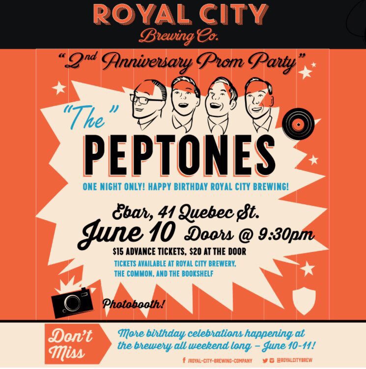 RoyalCityBrew's tweet image. Don't miss the party this weekend starting with our anniversary Music Series! #Guelph #craftbeer