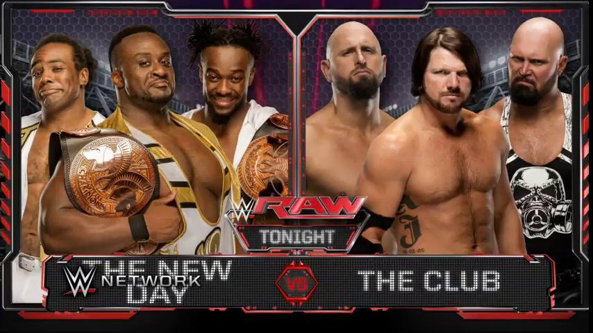 Tonight Wwe Raw Thenewday Takes Theclub Tag Team Action Live Usa