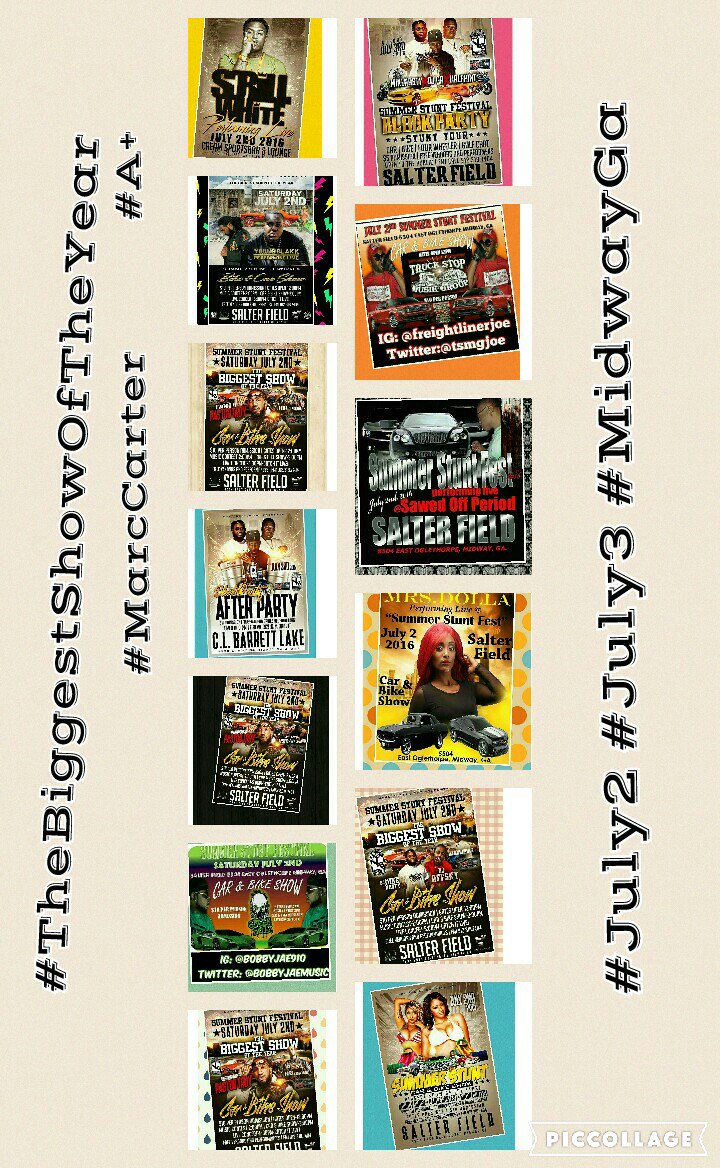 antmound1's tweet photo. #July2 #July3🌟
#SummerStunt #CarAndBikeShow #Concerts🔥🎥
#SalterField🏢
#MidwayGa🚨
Hosted by #MrYeahBuddy https://t.co/c56mQsOIHJ