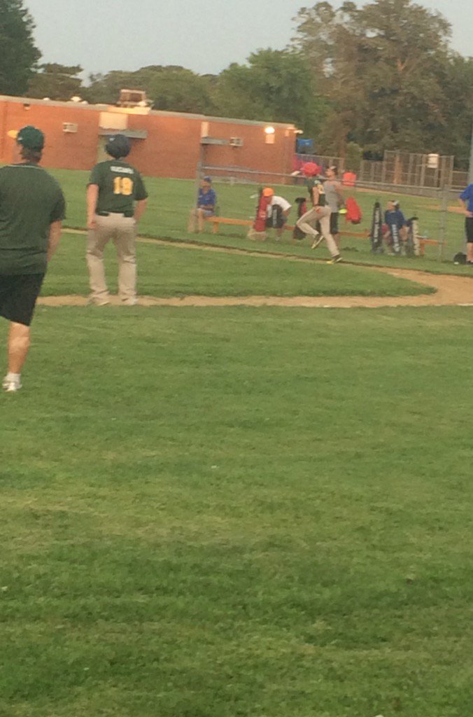StrickerMusic's tweet photo. Our band kids can play ball too!!!  Tuba player just crushed a ball. https://t.co/yIKXvV6bi5