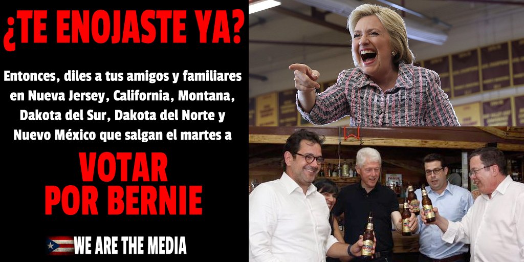 PRForSanders's tweet photo. #PuertoRicoPorBernie #BerniePR #TheFixIsInPR #Primarias2016 #PRPrimary #CAPrimary #NJPrimary #UnidosPorBernie https://t.co/cs4mLvhB6p