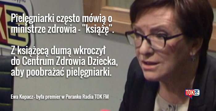 Radio_TOK_FM's tweet image. .@EwaKopacz z @Platforma_org o @Radziwill_K i jego udziale w rozwiązaniu problemu pielęgniarek #CZD #poranek #tokfm