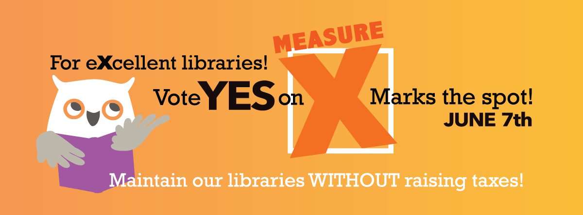 Protect Library Operating Hrs., Preserve Programs, & Provide Internet Access to Those Without Computers #YesOnX