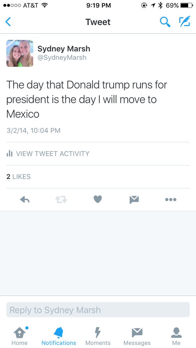 SydneyMarsh's tweet image. OMG!!!!!!!!!!!!!!! #tweetception #movingtomexico #trump