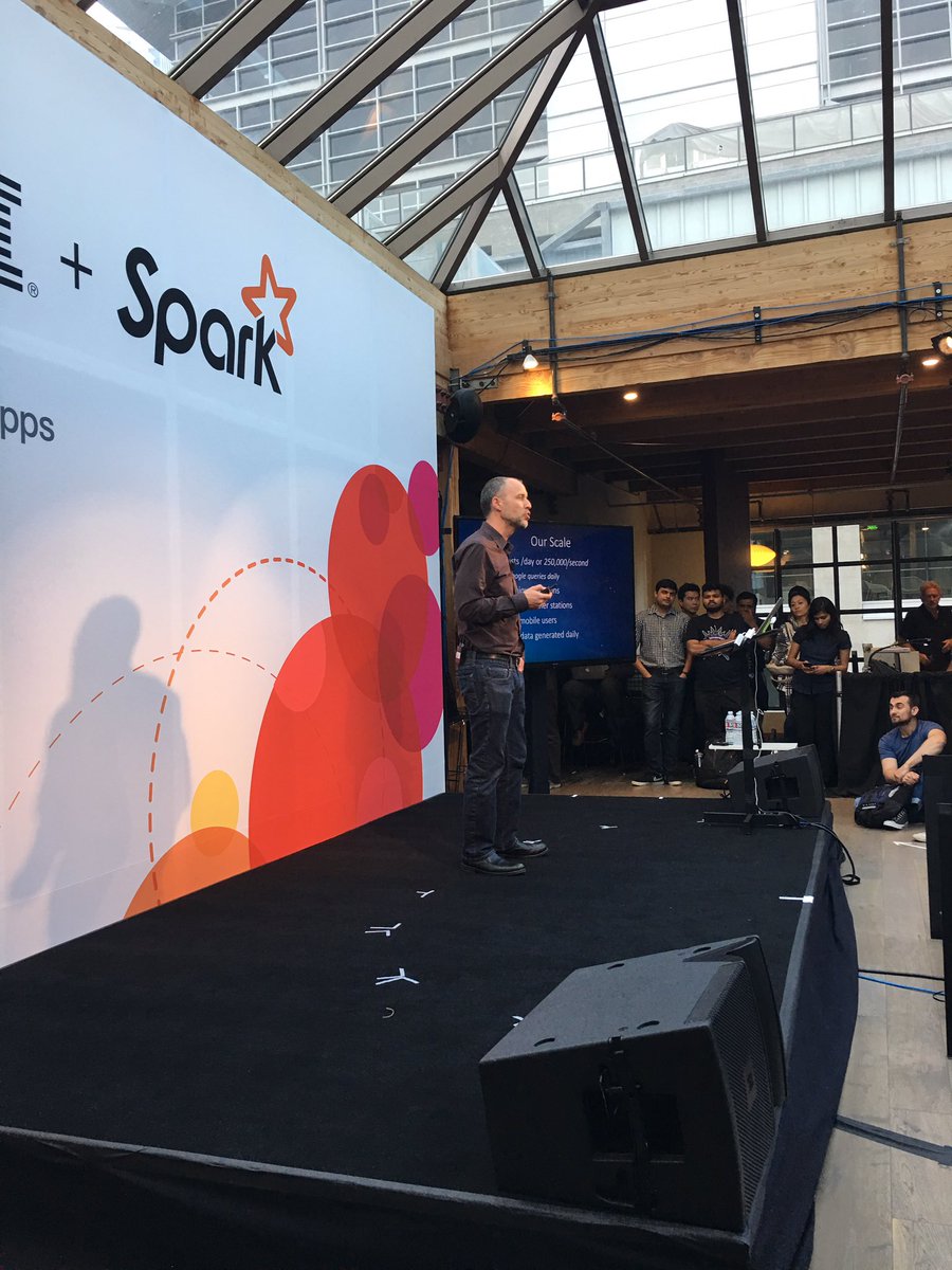 . <a href="/rs_atl/">Robbie Strickland</a> providing an overview of the scalable <a href="/weathercompany/">Forecaster</a> platform. #SparkBizApps