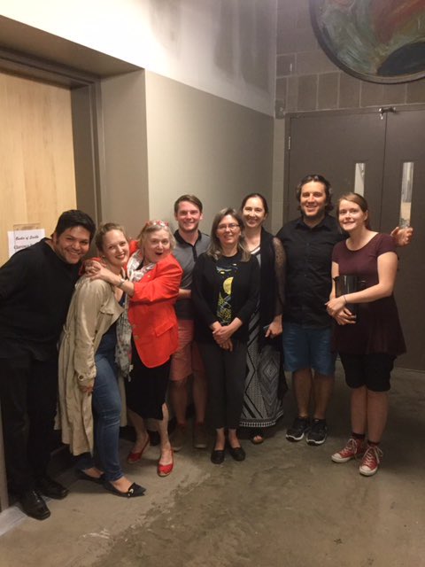 SaskatoonOpera's tweet photo. The lovely Mary Lou Fallis came to watch the sitzprobe last night. #barber2016 #yxe #yxearts #sk https://t.co/oUv4oevd5T