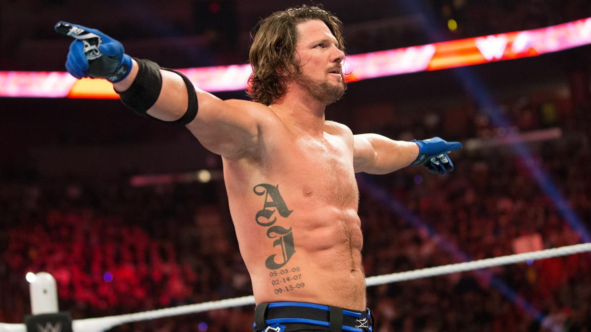 WrestleBytes's tweet image. It looks like #WWE has plans for AJ Styles. #WrestlingBuzz buff.ly/22KQYWD