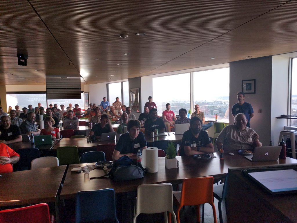 tiffanyfayj's tweet photo. Great turnout at the @Docker PDX meetup. Special thanks to @jpetazzo, @tom_trahan, @newrelic, and @BeShippable! https://t.co/LB6yg8AuL0