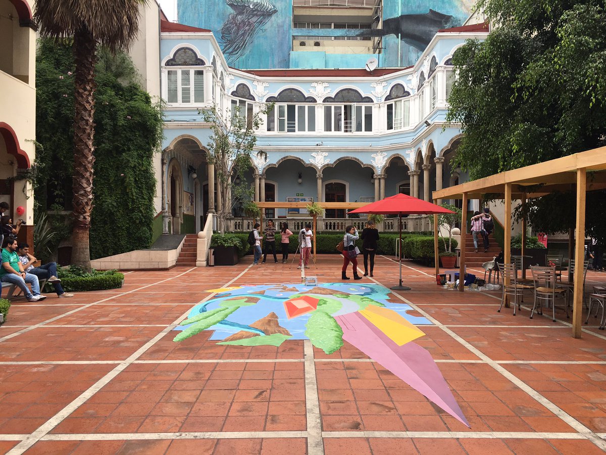 ChalkChalk_mx's tweet photo. #chalkteam #openyourxenses #SMWMEXICO #streetart #streetartchilango #anamorphic #WIP https://t.co/4I8h2cI7vp