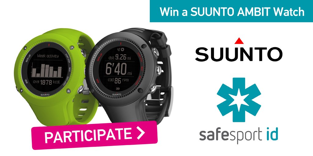 MassimodeaF's tweet photo. Safesport ID ti regala  2 Suunto Ambit. Partecipa e vinci! https://t.co/m9EcGuYgdc https://t.co/IoHJoKsRFQ