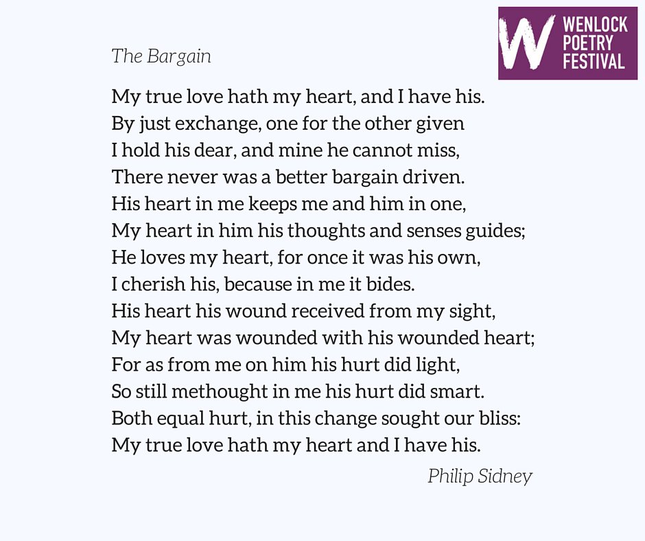 Our final window sonnet is by Philip Sidney and was displayed at Wenlock Upholstery during #WenlockPoetry!