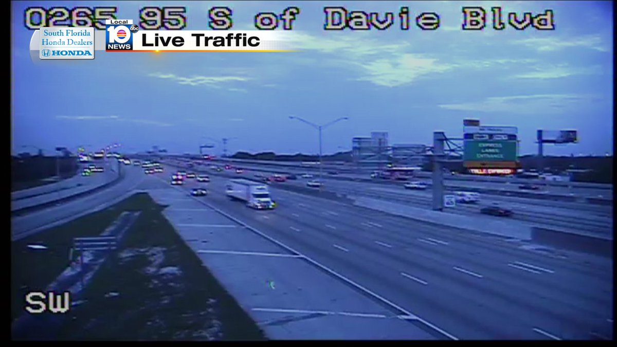 Crash on I-95 NB and Davie Blvd #TRAFFIC #MIAMI https://t.co/Yv8PJbHIkB