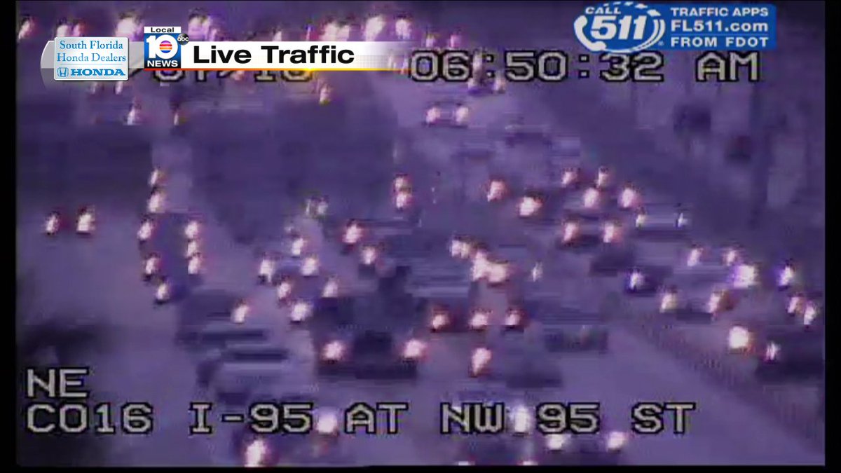 Broken down car on I-95 NB and NW 95th St #TRAFFIC #MIAMI https://t.co/wVIuK7MTPC
