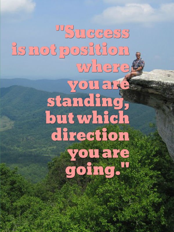 MacSender's tweet image. #Success is not position where you are #standing, but which #direction you are going.