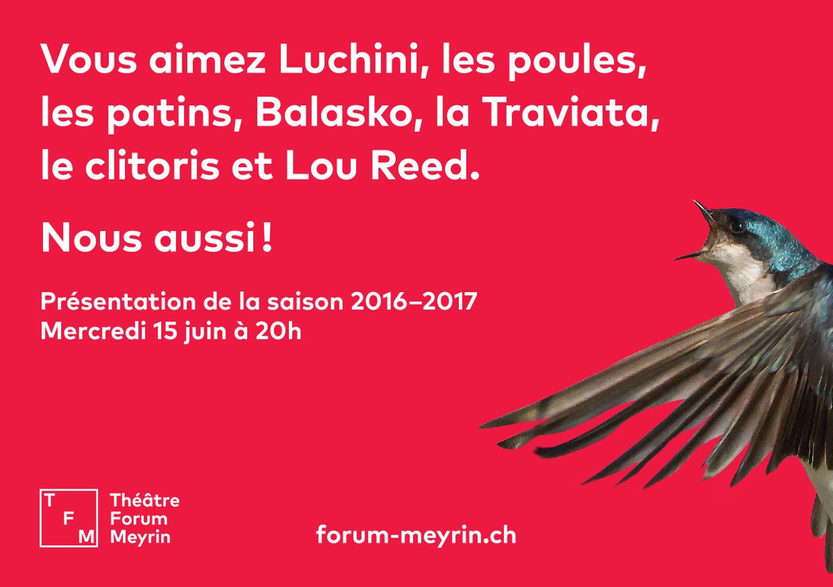 ForumMeyrin's tweet photo. Mercredi 15 juin, on vous attend dès 19h. Il y a apéro avant la présentation de saison. Préparez vos agendas. https://t.co/aggYupbofu