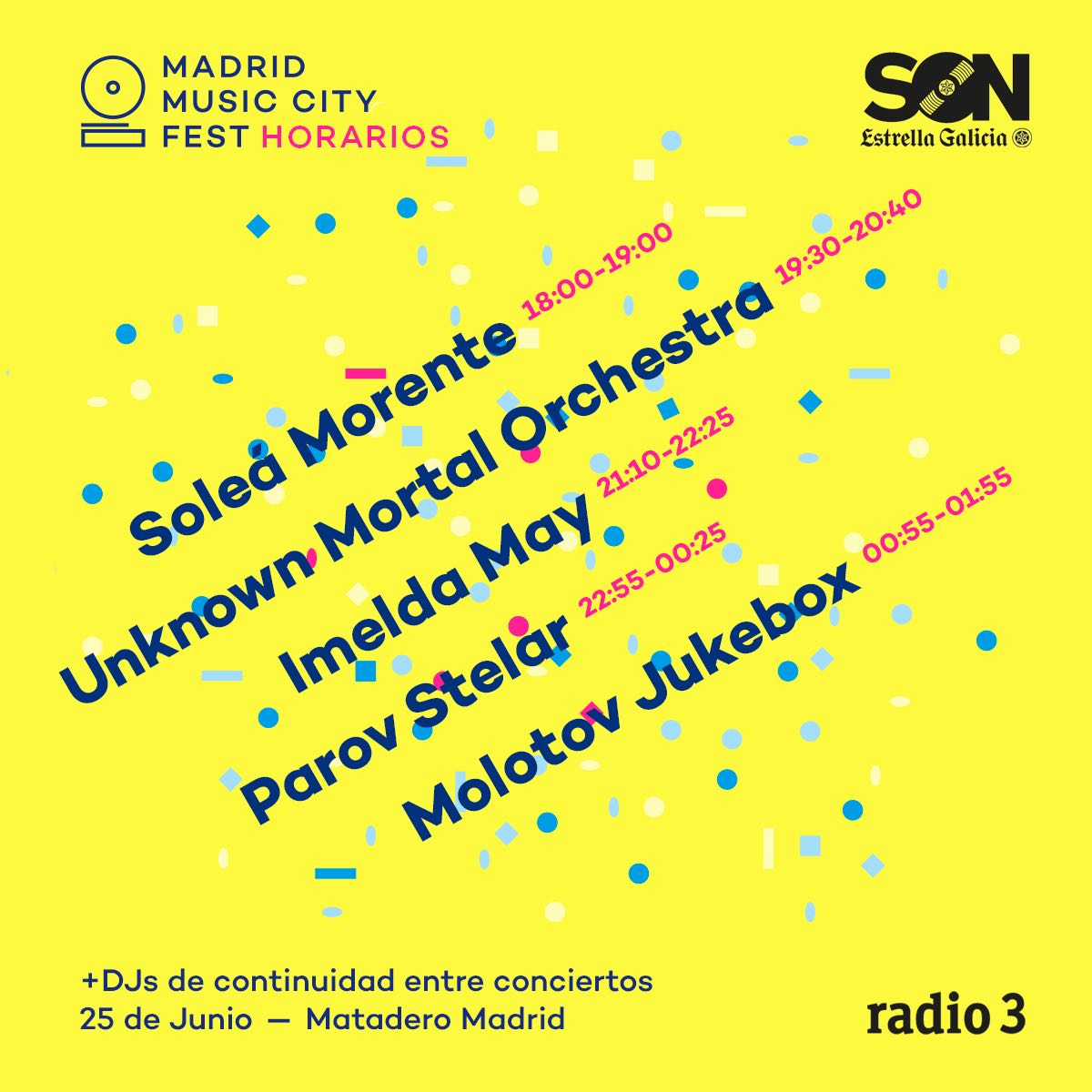 madridmusiccity's tweet photo. ☀¡YA ESTÁN AQUÍ LOS HORARIOS! ☀ ¡El 25 de junio os esperamos en @mataderomadrid en #MMC2016 https://t.co/kNCGnPFPdY https://t.co/jcxTZkyEul