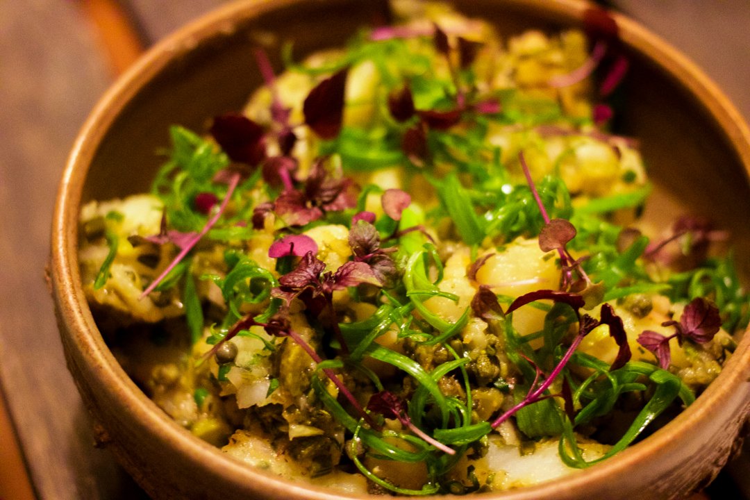 Mom's potato salad – you'll find this delicious dish on our daily menu. We can't wait for you to try it soon!