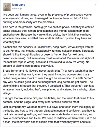 quezoncitrus's tweet image. If you&apos;re still trying to defend Brock Turner, here.

All credit goes to Matt Lang. Too good not to share.