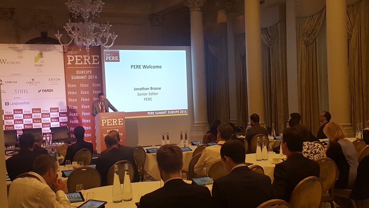 Evelyna_pei's tweet photo. Full room at this year's #pereeurope, with a welcome from @PEREonline editor @JDBrasse https://t.co/NgOiHzJOUM