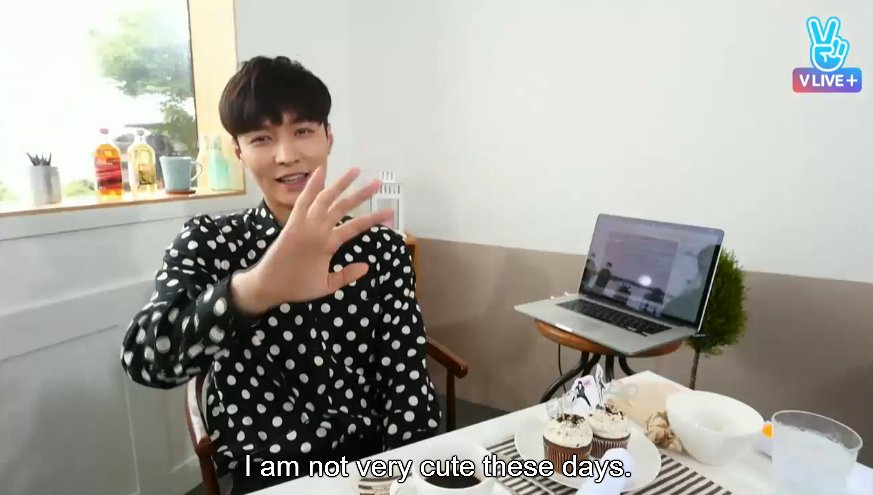EXOGlobal's tweet photo. [CAP] 160607 Exomentary Live: Brunch with Lay - Fans asked Lay to do aegyo but... https://t.co/JlIY4cZehv