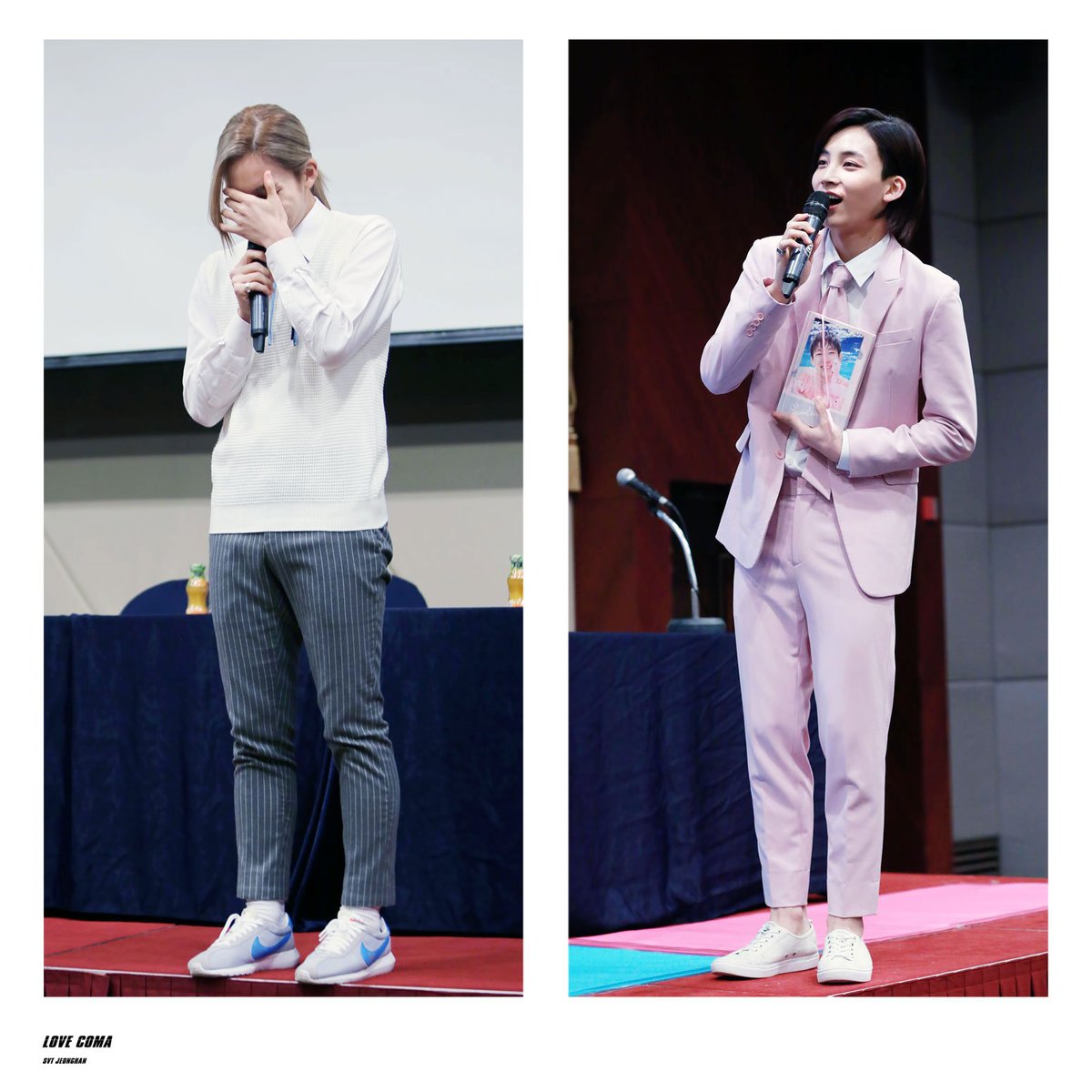 2015년 대구 정한이와 2016년 대구 정한이💕
작년엔 혼자 나와 있는것도 부끄러워했는데 이제는 능숙하게 MC도 보고 그 사이에 많이 성장한게 눈에 보이지않나요?ㅎㅎ
#세븐틴 #정한 <a href="/pledis_17/">세븐틴(SEVENTEEN)</a>