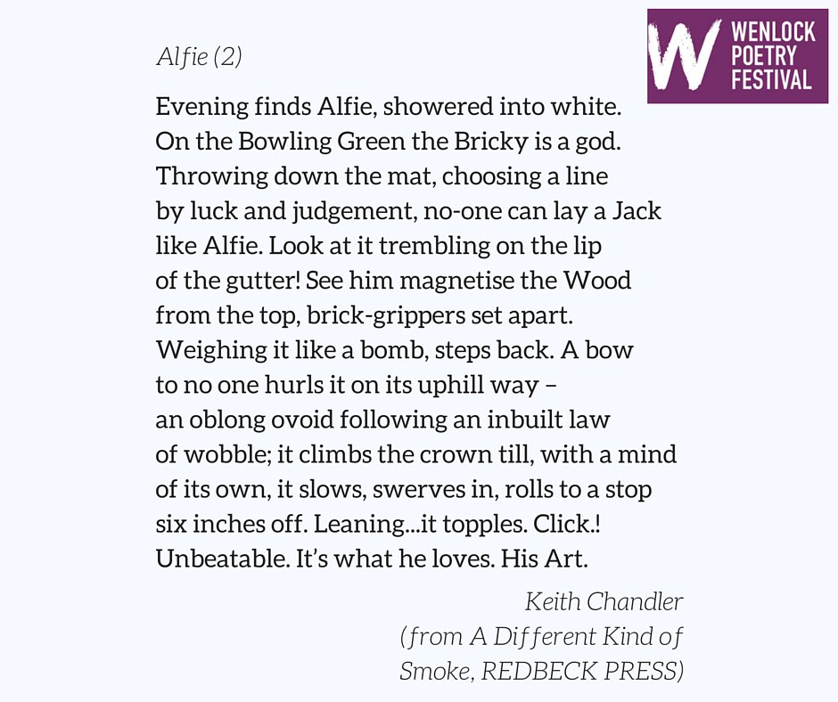 Keith Chandler's poem was split into 2 sonnets and both were displayed at Wenlock Hardware during #WenlockPoetry!