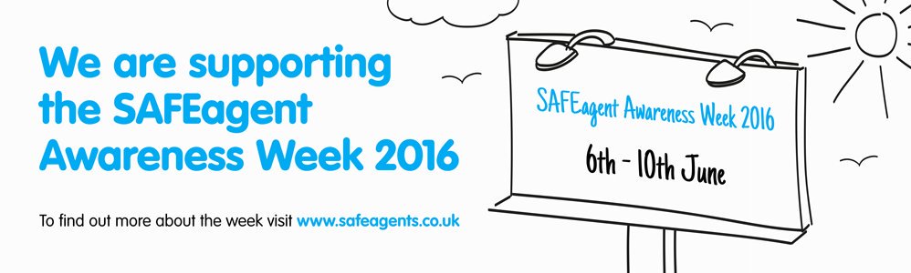 OrmesFletcher's tweet photo. We're supporting SafeAgent Awareness Week 2016 from 6 - 10 June
#SAAWeek16
https://t.co/vvpM10Cfux https://t.co/Dy2iokQS9j