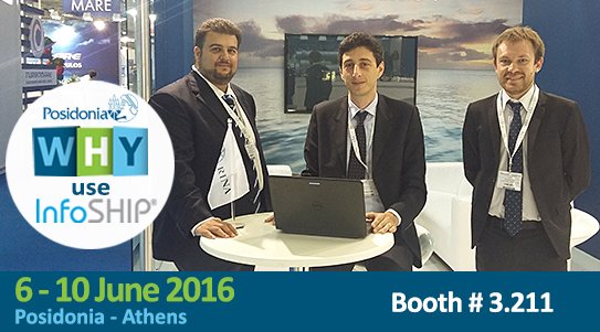IBcorporate's tweet photo. #IBInfoSHIP team ready to meet customers &amp; friends. Visit us at booth 3.211 #Posidonia2016 https://t.co/rpxJHFXGF6 https://t.co/yFGikjKPnU