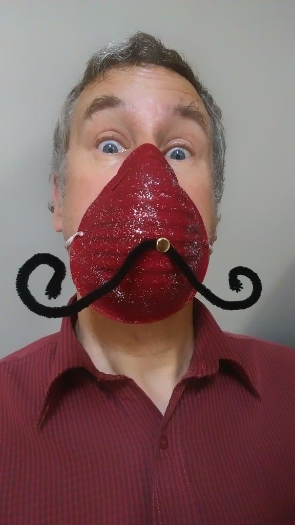 andythegreenie's tweet photo. How you can cope with #airpollution & still be as stylish as Salvador Dali! Wot I made at @wwwfoecouk's #Basecamp16 https://t.co/X45ynSXXsP