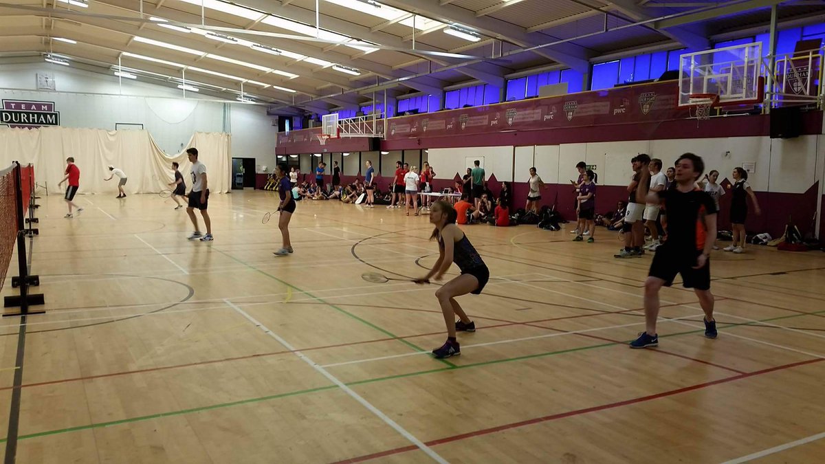 CFoS Badminton underway!! @TeamDurham