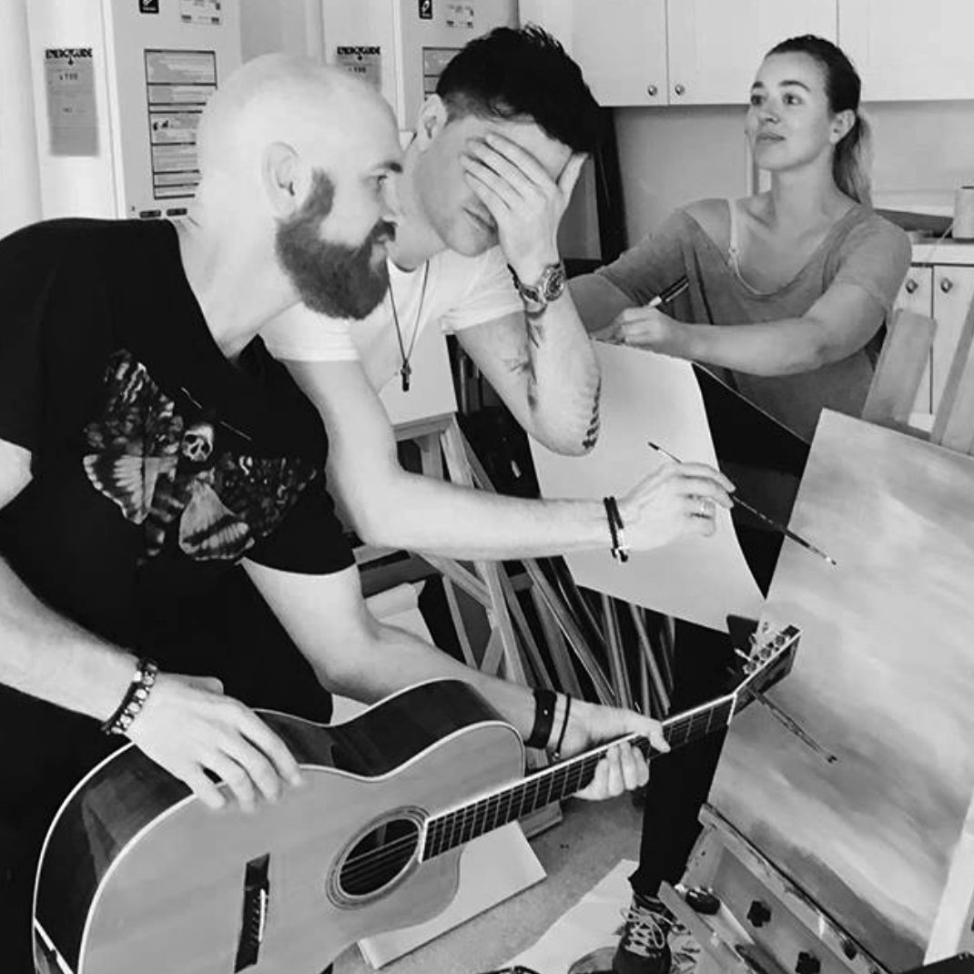 thescript's tweet image. Who&apos;s got a good caption for this picture? #TheScriptFamily