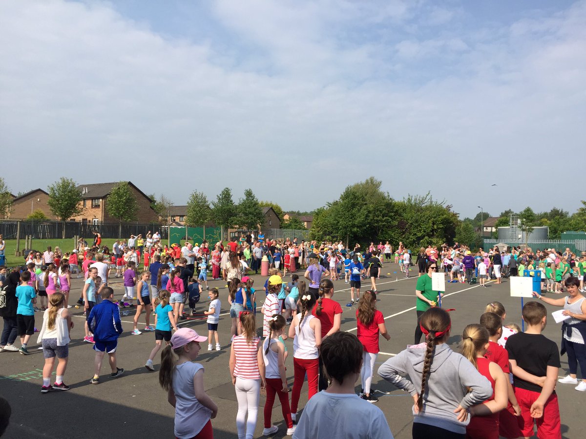 AsdaHamilton's tweet photo. Sports day is kicking off at St Elizabeth's Primary School...lets hope the sun stays out #AsdaActive #AsdaCommunity https://t.co/xTgDv1lRoo