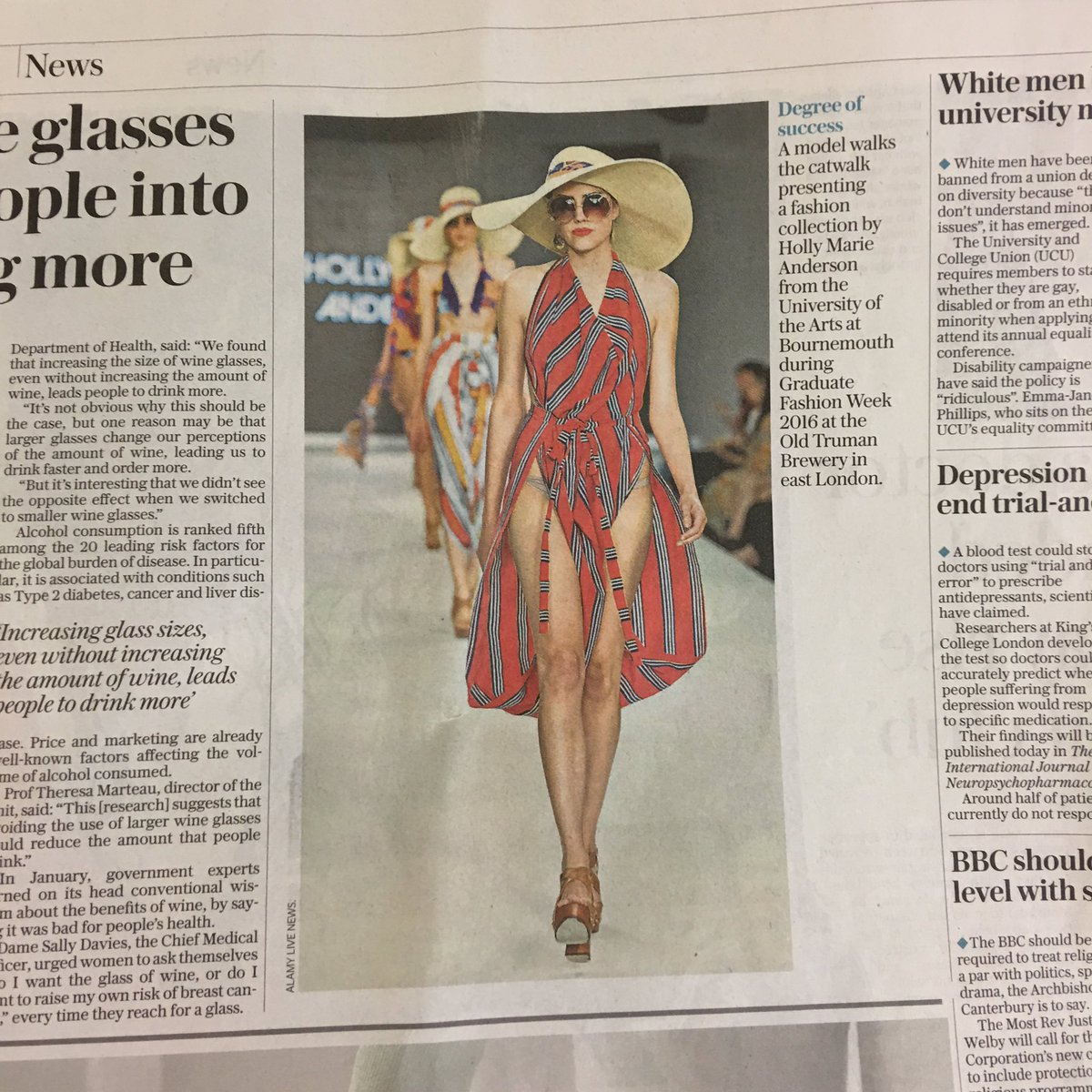Check out the Telegraph #gfw designer #HollyMarueAnderson at Bournmouth University time for #summerfun <a href="/OfficialGFW/">GFW</a>